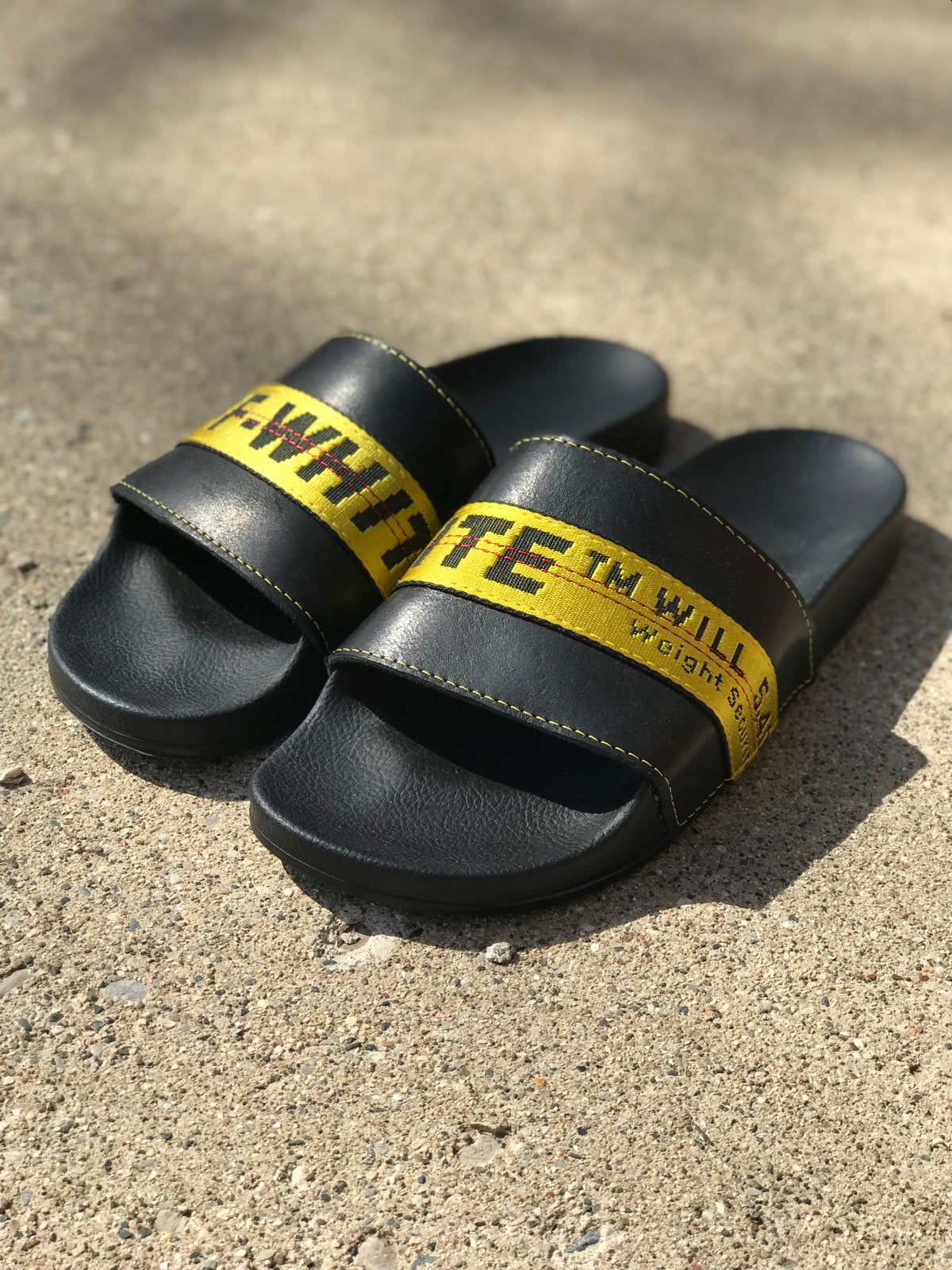 Custom White x Louis Vuitton Slides – Detroit Customs