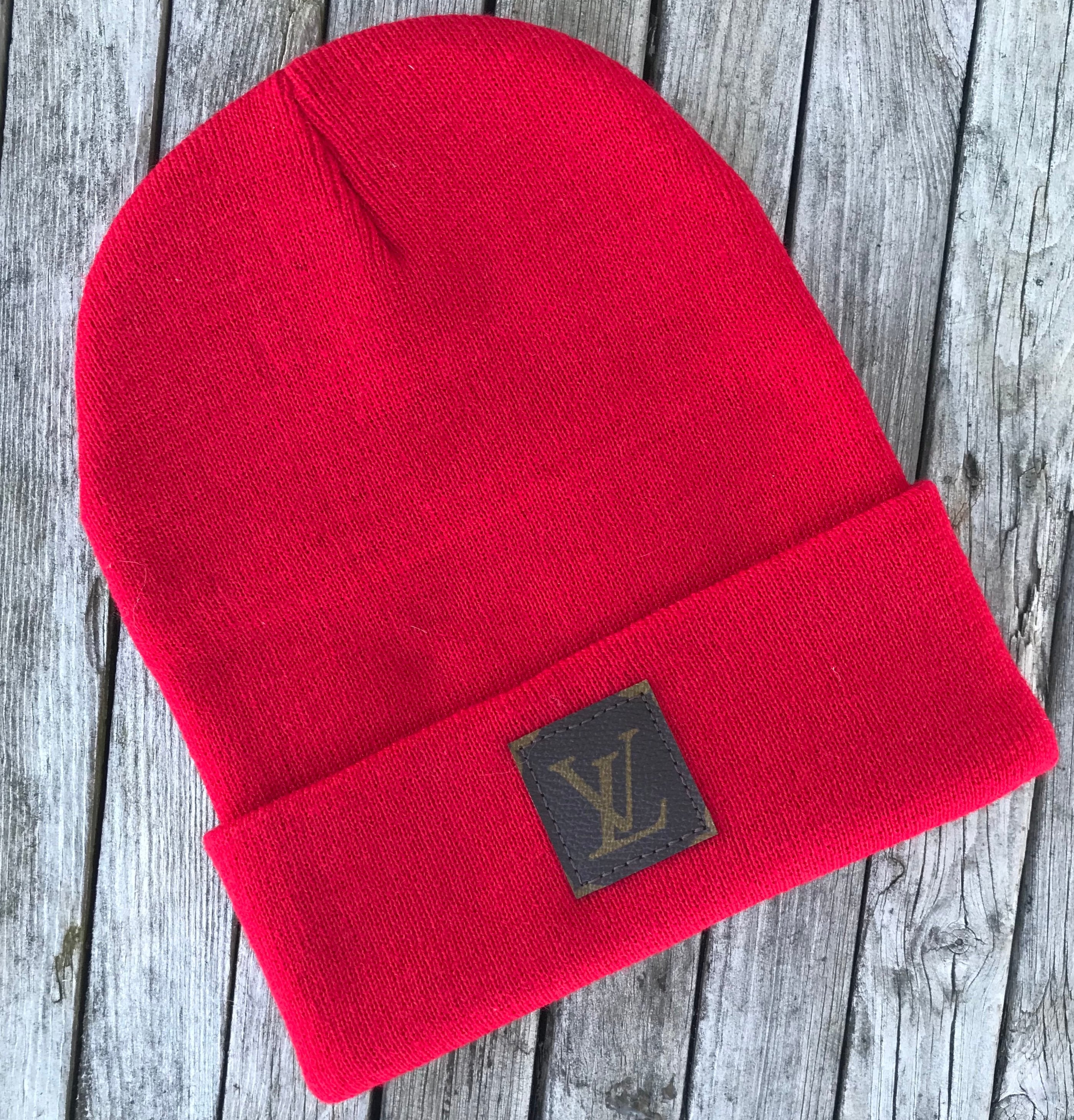 Louis Vuitton Knithead Cashmere Beanie Red Pre-Owned