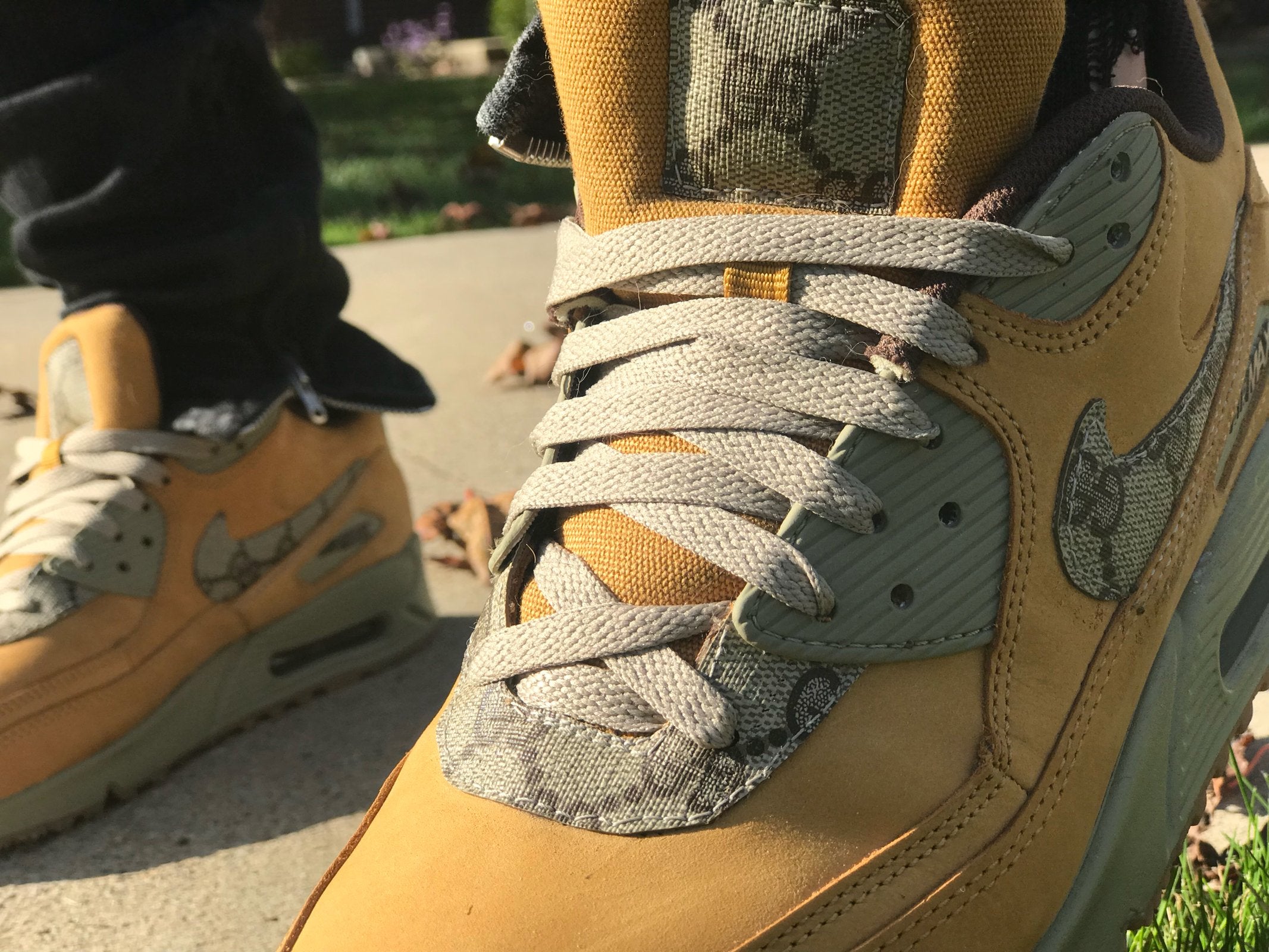 Custom Gucci x Wheat Air Max 90s – Detroit Customs