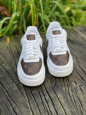 Louis Vuitton x Nike Air Force 1 White | Size 8.5, Sneaker