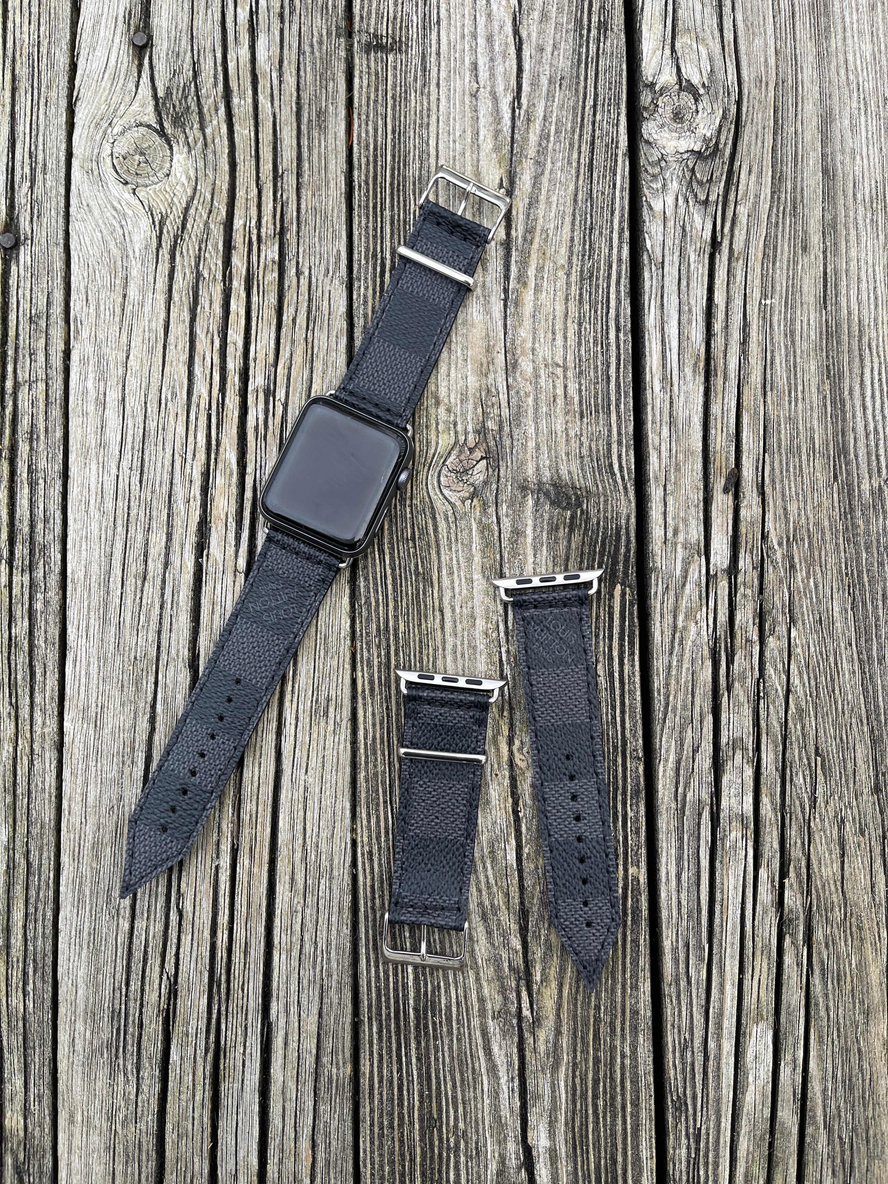 louis vuitton apple watch band leather